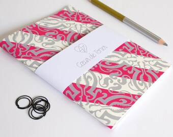 Notebook Screenprinted Obliques