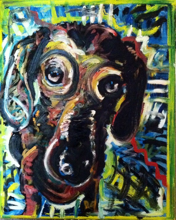 CUSTOM Pet Portrait Painting Pop Art Custom Dog Portrait
