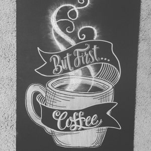 Coffee chalkboard | Etsy