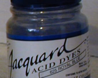 Royal Blue 625 Jacquard Acid Dye for Wool, Silk, Feathers, Nylon, any protein (animal) fiber. Add vinegar and heat to powder.