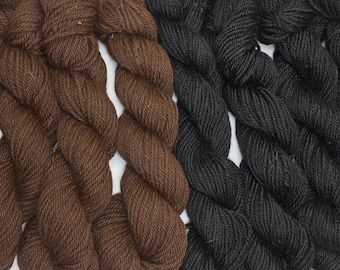 MN grown Alpaca bulky weight yarn. Natural colors for your next knitting, crocheting or weaving project.