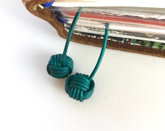 Monkey Fist bookmark, TN bookmark, leather, choose your size and color