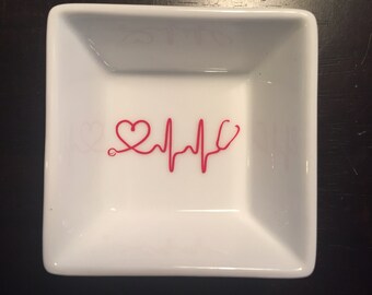 Nurse Gift-Nursing- Nurse Ring Dish- Nurse graduation-Nurse Appreciation