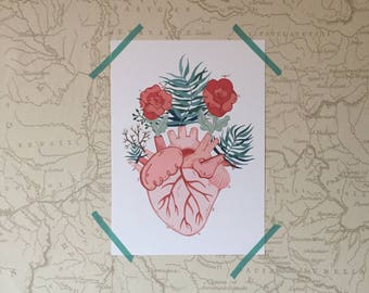 A5 Bloom Original Illustration Giclee Print