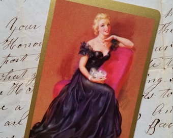 5 Vintage Glamorous Blonde Pin Up Playing Cards