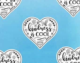 Kindness is Cool Gloss Sticker | Kawaii Cute Stickers