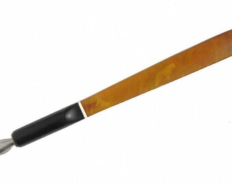 Antique Amber Bakelite Dip Pen with Nib. Bakelite Holder, Vintage Desk Accessory, Office Decor
