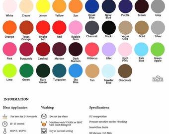 Siser Easy Weed HTV, 15" x 12" Sheet, Heat Transfer Vinyl, HTV, Siser Easy Weed, Craft Vinyl, Iron On, HTV Vinyl Sheets, Tshirt Vinyl