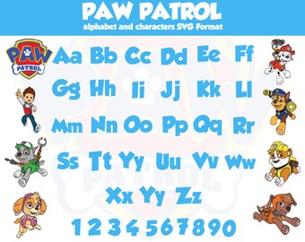 paw patrol font maker free