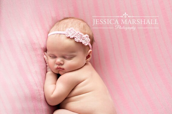 Newborn headband crochet headband baby girl photography prop Newborn headband crochet headband baby girl photography prop