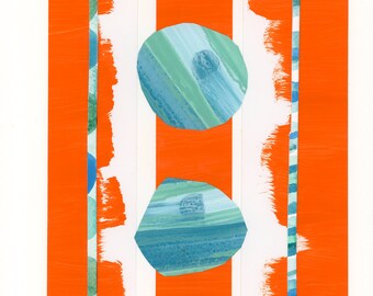 Round and Round 19 Abstract Mixed Media Painting