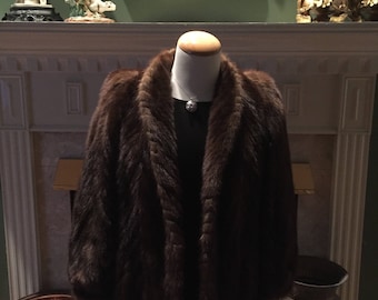 Authentic Mink Chevron Mink