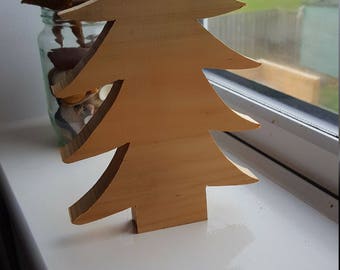 Handmade Wooden Christmas Tree Decoration/ Ornament