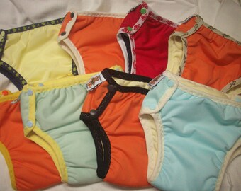 Set of 5 MamaBear Training Pants one size fits most - Waterproof All Solid Colors