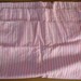 Pink and white striped cotton material, fabric