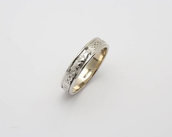 Ladies Claddagh Corrib narrow band 4.5mm wide R124-S