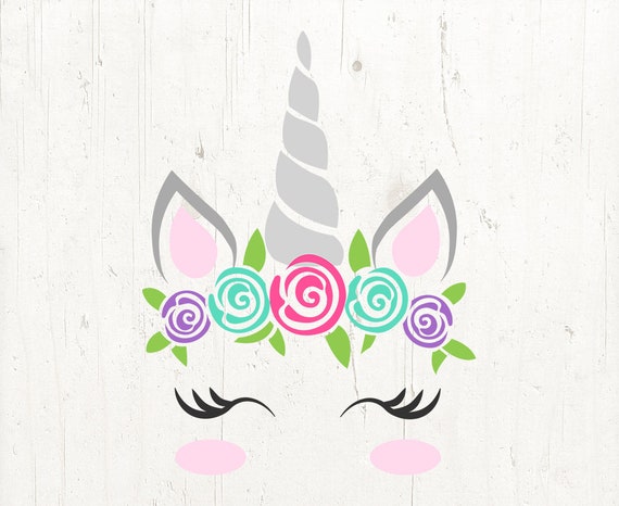 Download unicorn svg unicorn eyelashes unicorn birthday svg floral