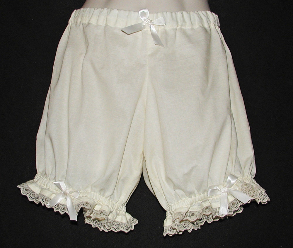 Women's Cream Low Rise Bloomers