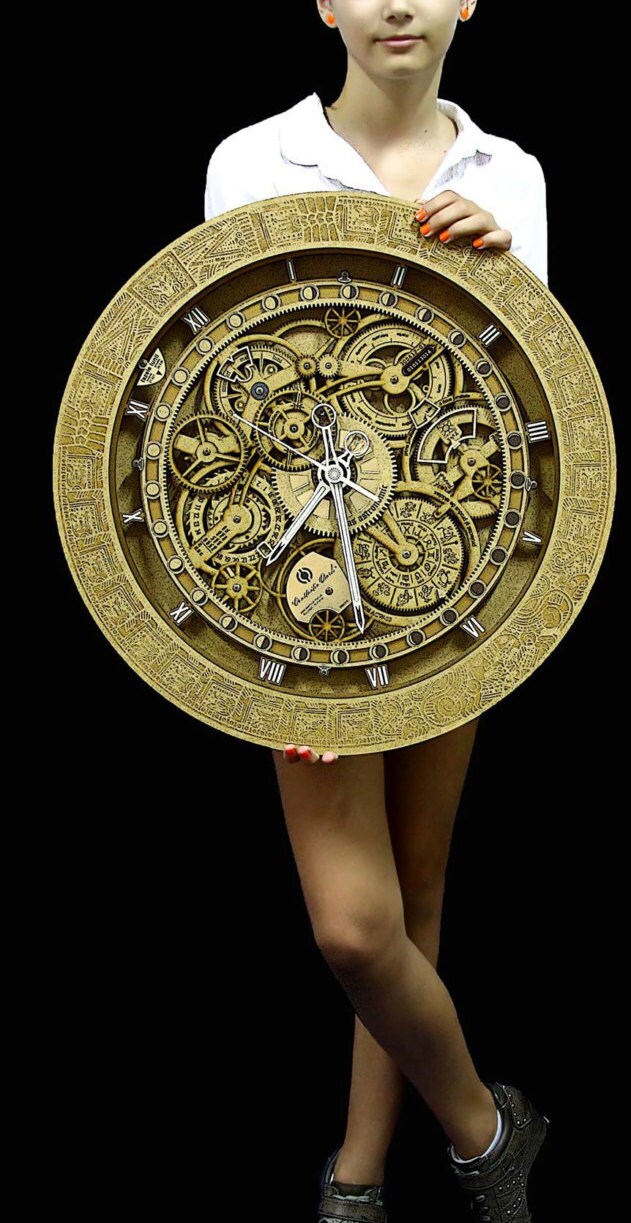 22 UNIQUE Astronomical Wall Clock PERSONALIZED Luxury