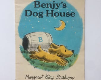 Classic Vintage Collectible Children's Book - Benjy's Dog House - by Margaret Bloy Graham - 1973