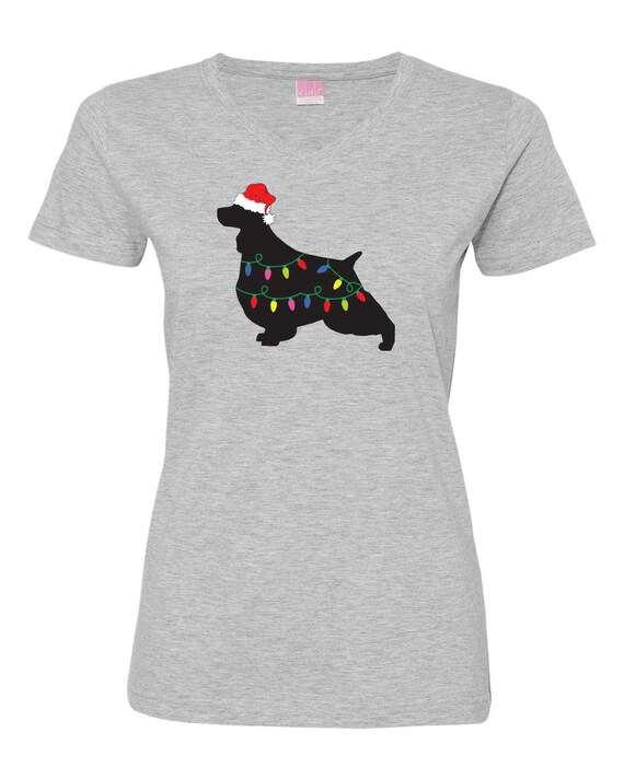 springer spaniel christmas t shirt