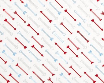 Airmail by Eric and Julie Comstock of Cosmo Cricket for Moda - Multi Arrows -- 1/2 YD