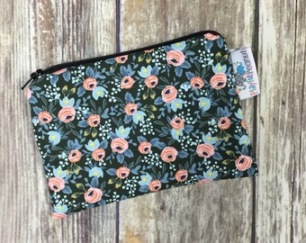 Reusable Snack Bag, Reusable Zipper Bag, Reusable Sandwich Bag, Zipper Pouch, Reusable, Rifle Paper Co Snack Bag, Lunch Bag, Reusable Bag