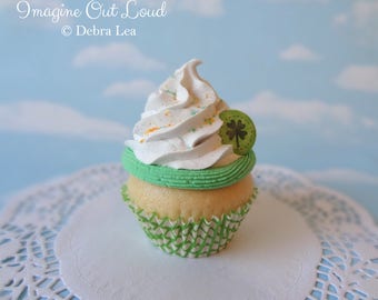 Fake Cupcake St. Patrick's Day Green Orange Shamrock Lucky Charm Leprechaun Kitchen Decor Display Decoration