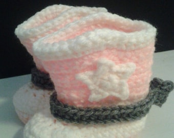 Baby Crocheted Cowboy Boots