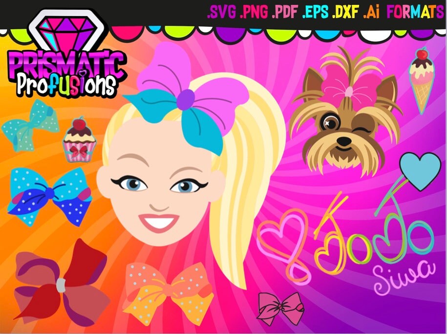 Download Jojo Siwa / Jojo Bow / Jojo Svg / Clipart / Digital Image / Ai