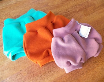 Organic Merino Bubble Shorts - Choose from 7 Colors - Merino Wool Shorties - Organic Baby Shorts or Toddler Shorts - Wool Diaper Cover