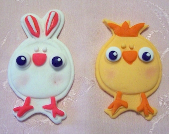 Easter Chick & Bunny Cake/Cupcake Toppers