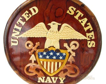 12" Handcrafted Wooden Emblem WE16292