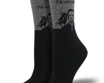 Edgar Allan Poe Nevermore Socks