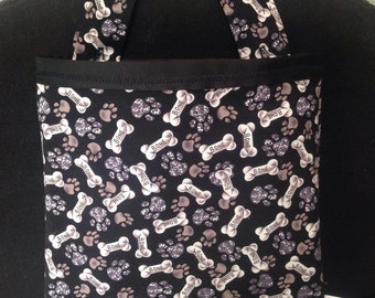 Car garbage bag, car trash bag, car litter bag, car trash, car catch-all bag, earth-friendly bag, green garbage bag. Paws & Bones