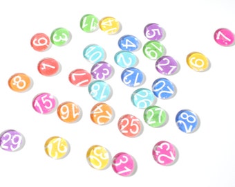 SMALL - 31 number magnet or push pin set, 2018 perpetual calendar, back to school, organize, teacher, calendar, organize your space, family