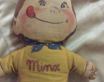 1953 General Foods Minx Cloth Doll soft stuffed Advertising Doll