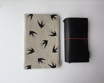 Planner Bag - Traveler's Notebook - Midori - Moleskine - Leuchtturm - TN bag - TN Pouch - Journal Bag - Personal Planner - Chic Sparrow