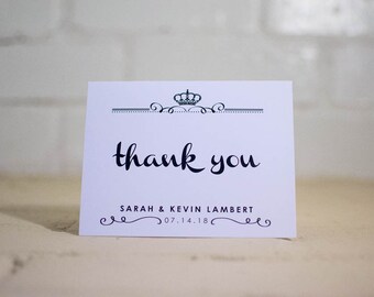 Kyleigh Thank You Cards, Royal Greeting Cards (Package of 25)