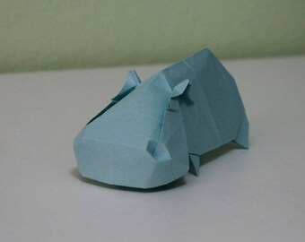 Hippopotamus - Origami - Hippo