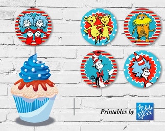 Dr seuss cake topper | Etsy