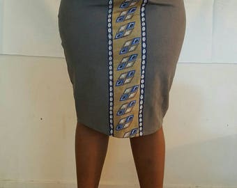 African Print Pencil Skirt