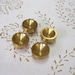 Italy Brass knobs in high quality. brass satin drawer pull. turned satin brass. satin brass knob. Diam. mm.25, base mm.11,5, art.130