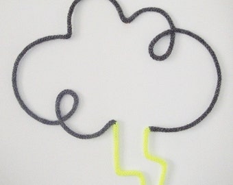 cloud lightning knitting