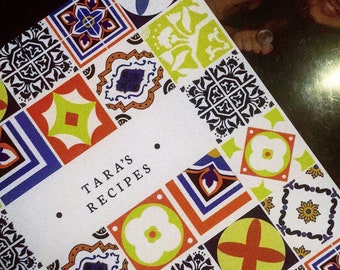 Personalised Tile Recipe Book