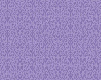Riley Blake Designs - Ghouls Damask Purple - C5305-PURPLE