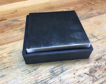 Steel Bench Block with Rubber Base (AN545)