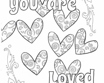 You are thoughtful coloring page