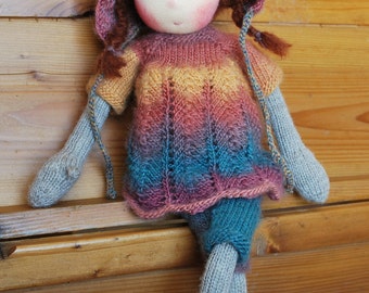 Waldorf Doll, Soft Doll, Knitted Doll, Handmade Doll, Handmade Toy, Steiner Doll