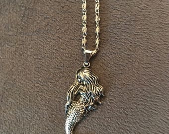 Silver Mermaid Necklace